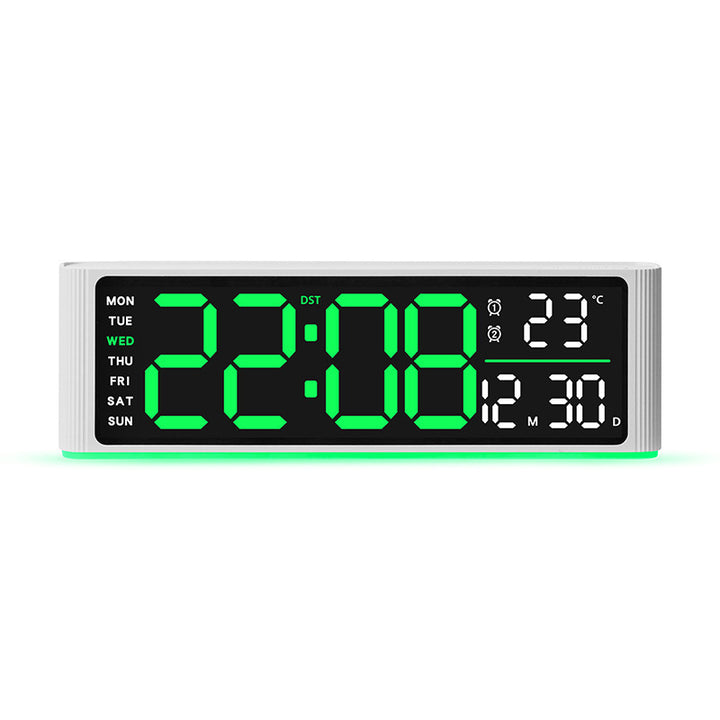 Digital LED alarm clock with temperature and day of week display Kalsten