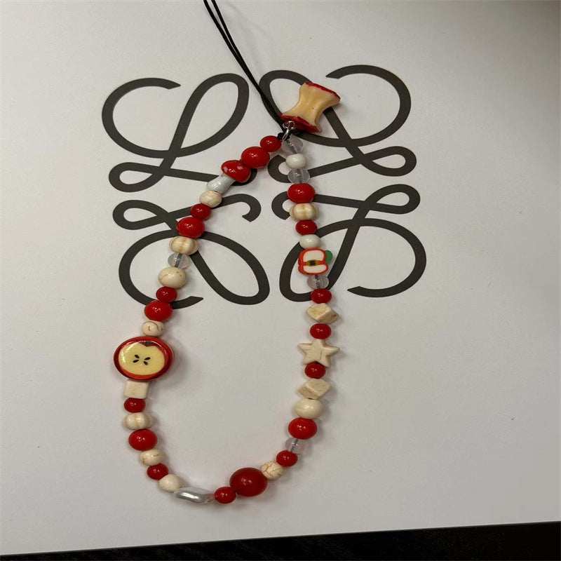 Beaded Charm Mobile Strap Kalsten