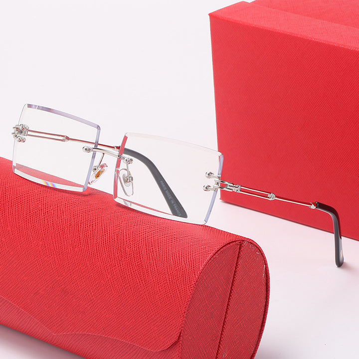 Ladies stylish square sunglasses with luxurious metal accents Kalsten