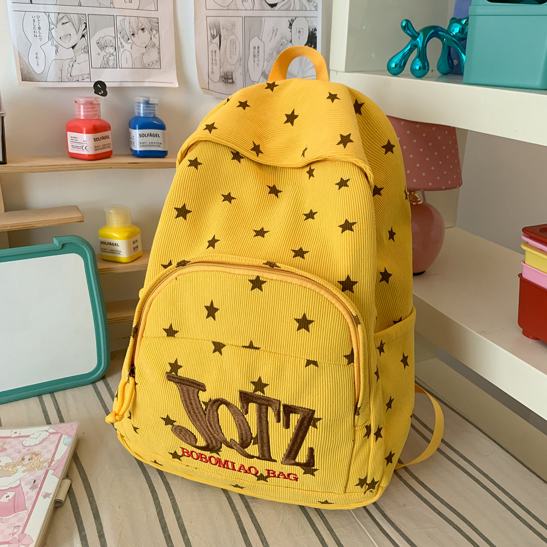 Stylish Star-Printed Backpack Kalsten