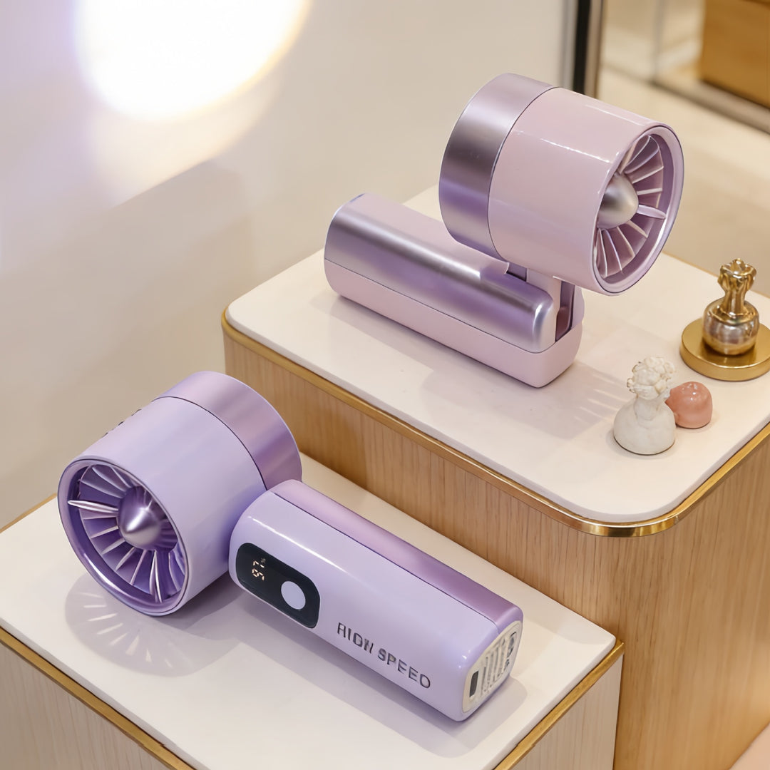 Ladies portable high-speed fan with LCD display Kalsten