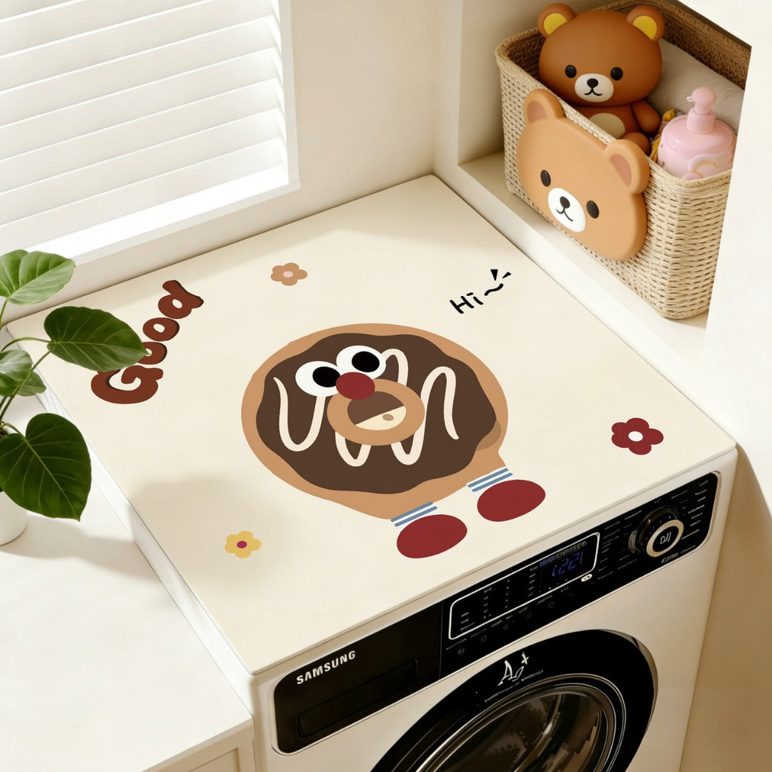 Cartoon Cat-Themed Laundry Table Cover