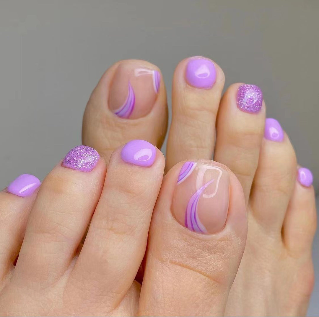 Artistic Toenail Design with Divine Butterfly Design Kalsten