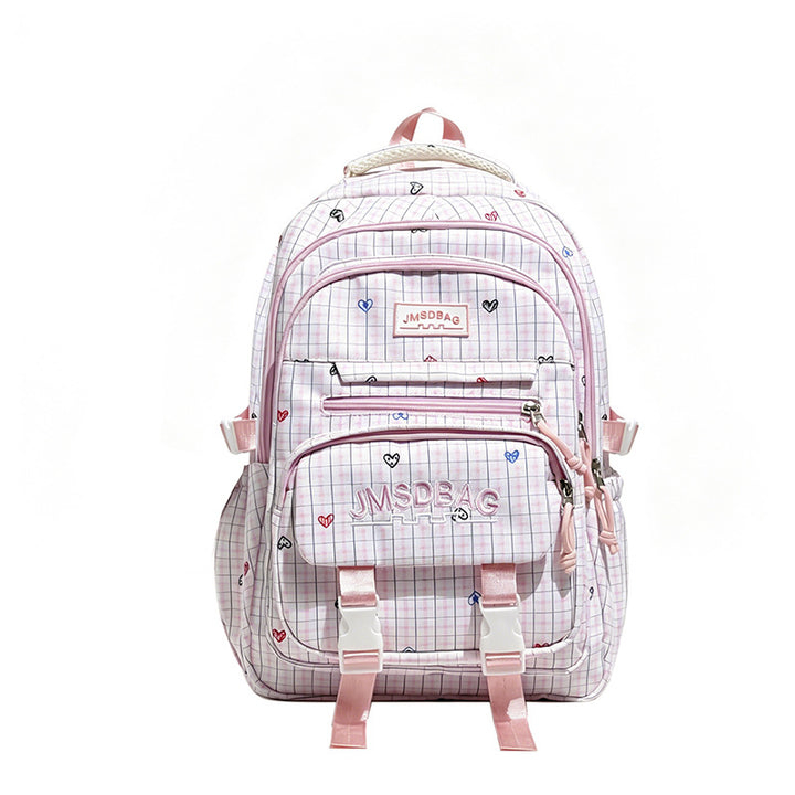 Cute Heart-Embellished Casual Backpack Kalsten