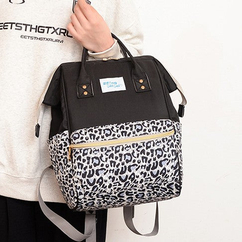 Trendy Animal Print Diaper Backpack Kalsten