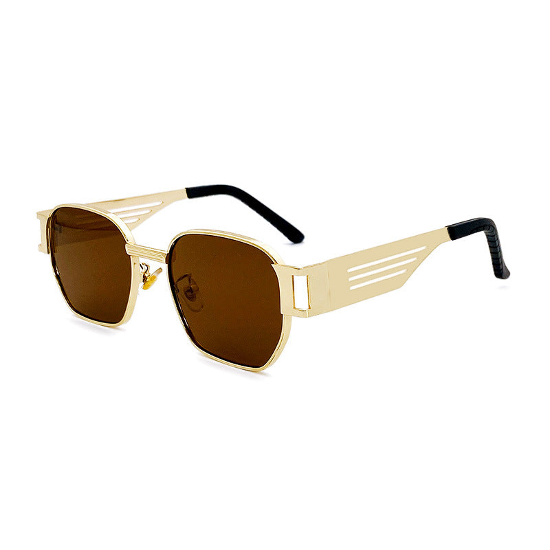 Stylish Oversized Sunglasses in Modern Metal Design Kalsten