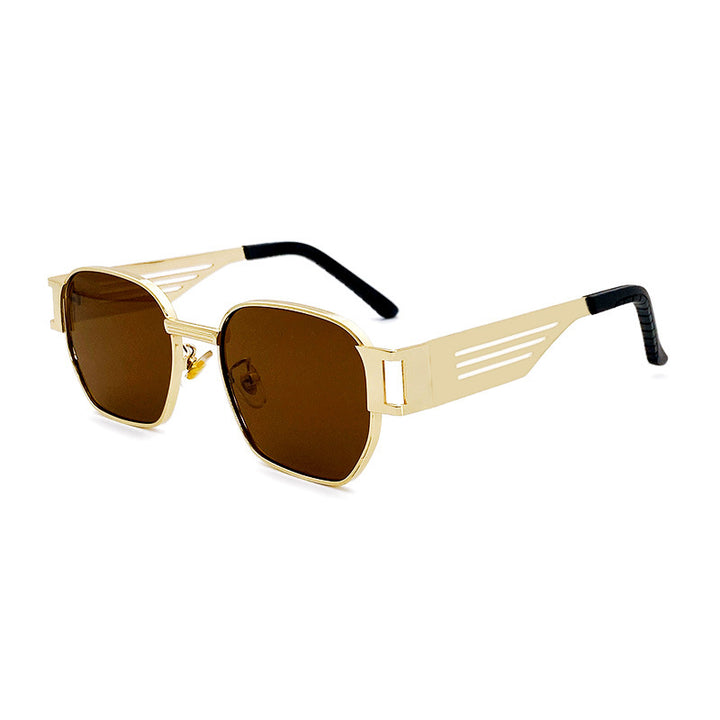 Stylish Oversized Sunglasses in Modern Metal Design Kalsten