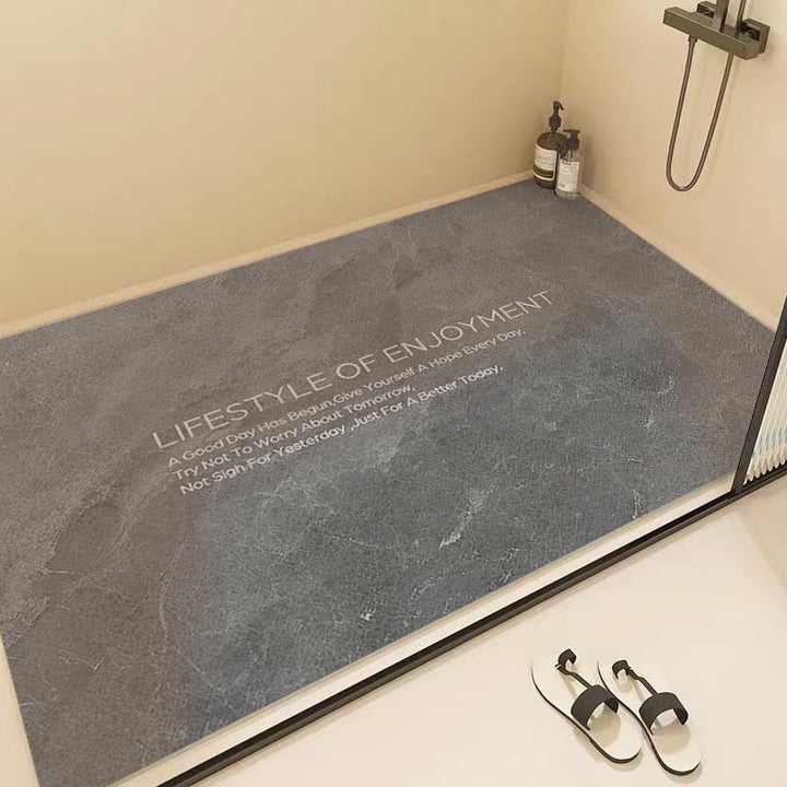 Marble Pattern Shower Mat Kalsten