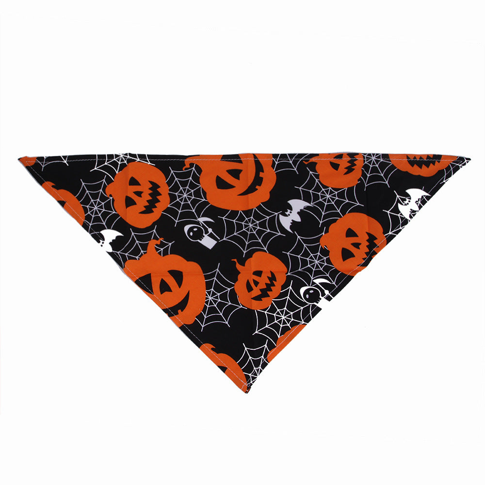 Halloween dog scarf with hat
