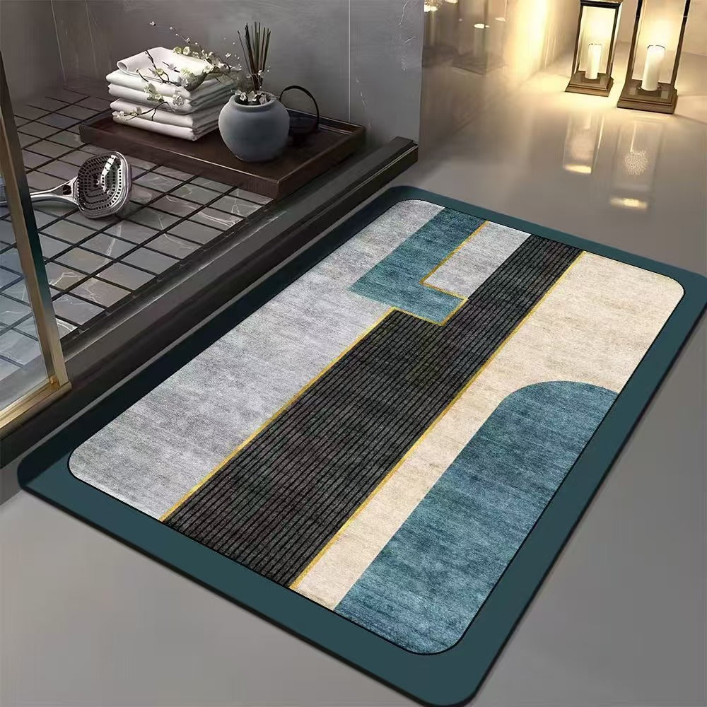 Geometric Patterned Bath Mat