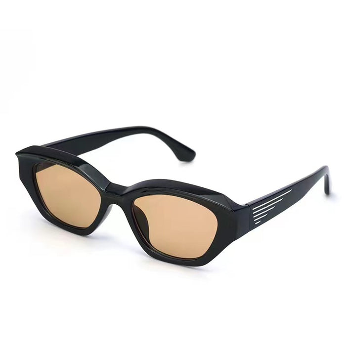 Women's designer sunglasses with distinctive polygonal frame and UV protection Kalsten