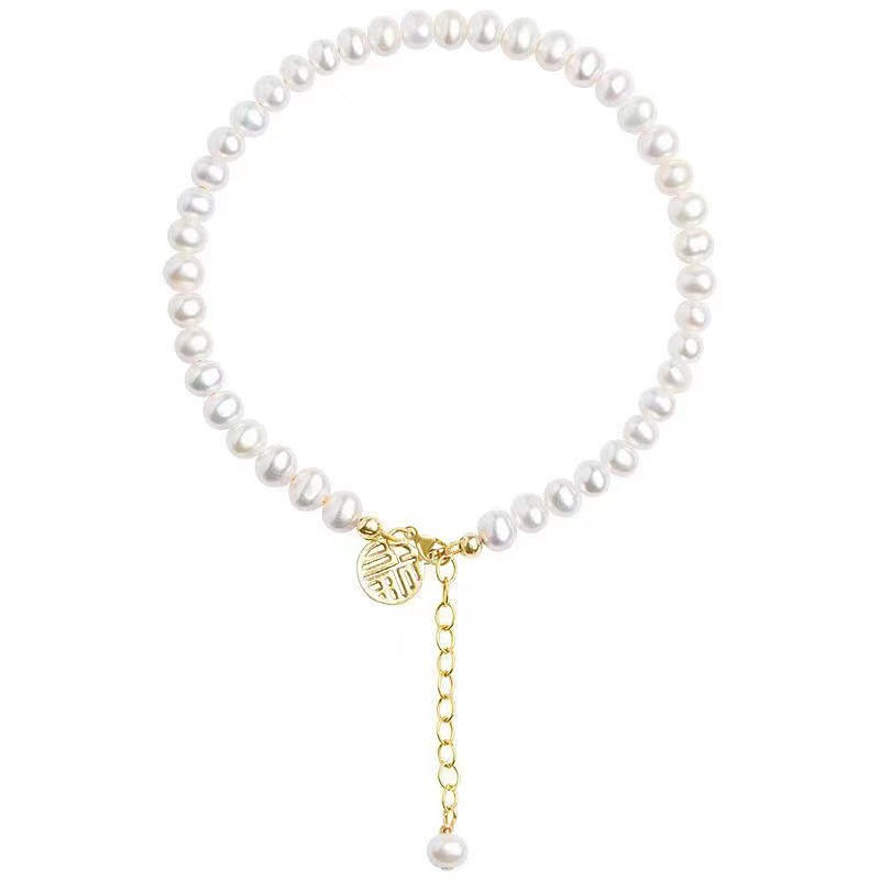 Elegant Pearl Charm Bracelet Kalsten