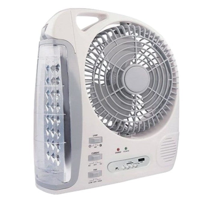 Women's Portable Battery-Powered Fan with Integrated LED Light Kalsten