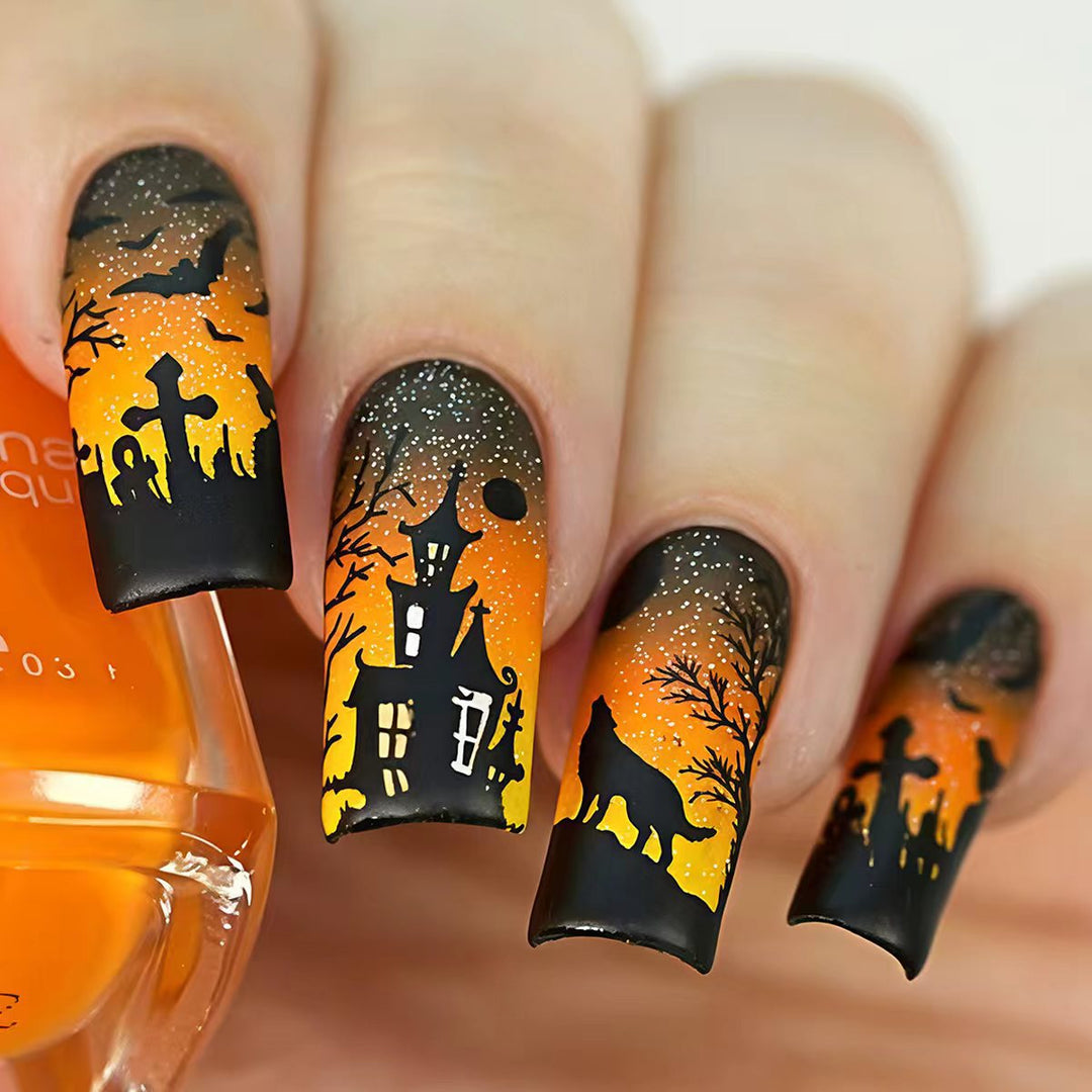 Halloween Themed Nail Art Kalsten