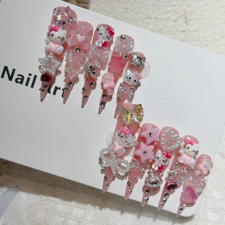 Cute Character-Themed Nail Art Set
