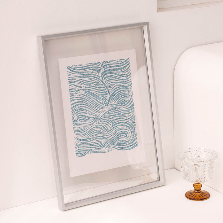 Artistic Framed Cat Illustration
