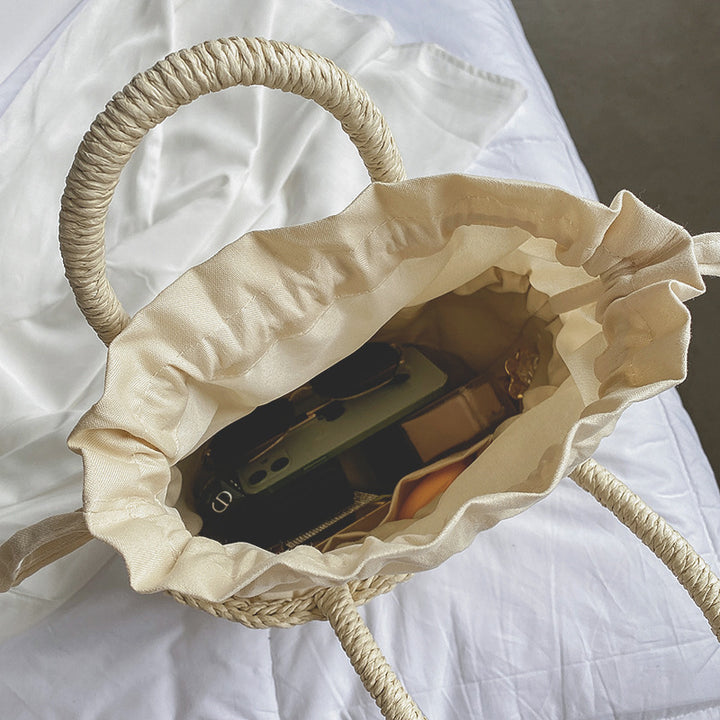 Basket bag with braided handles Kalsten