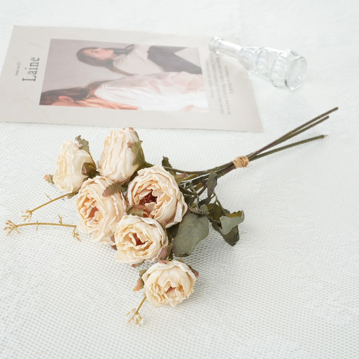 Faux Floral Rose Bouquet
