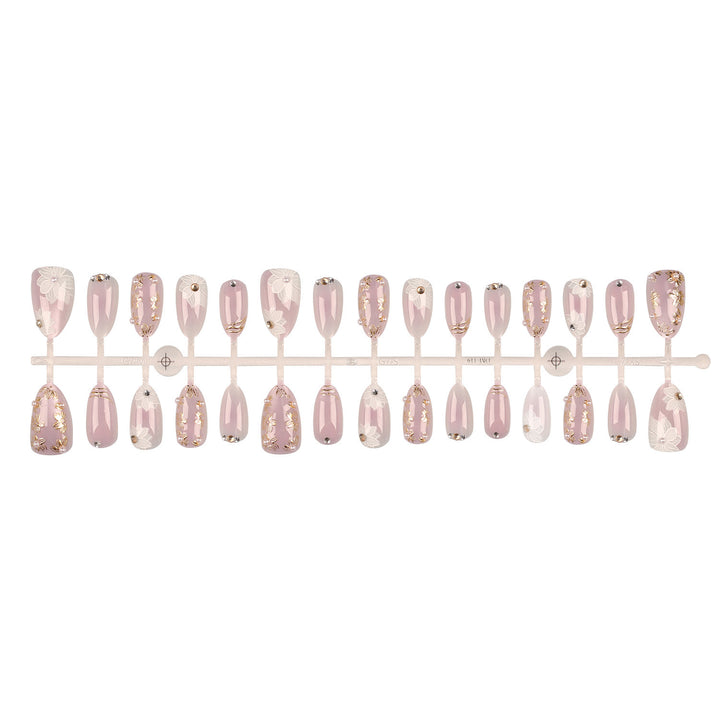 Premium Floral Design Press-On Nails