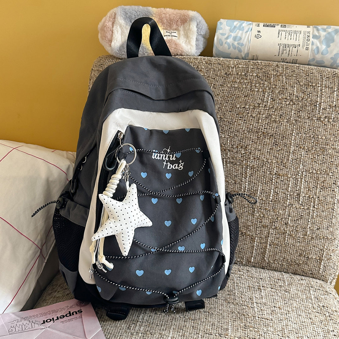 Cute Star-Embellished Casual Backpack Kalsten