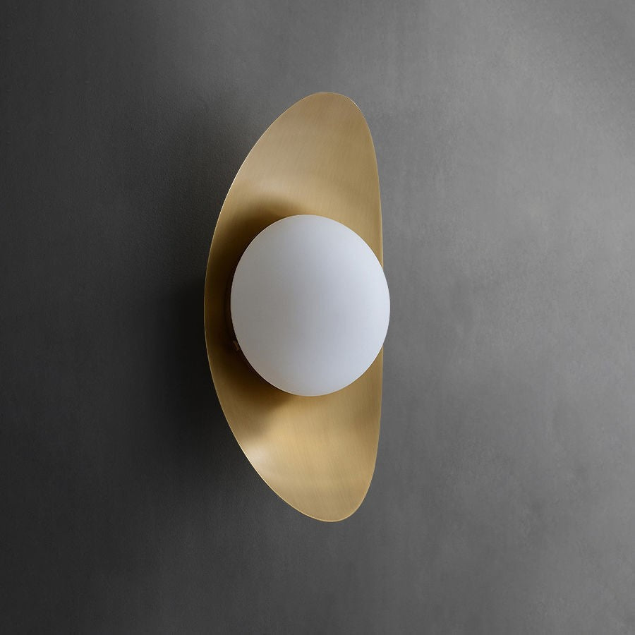Modern Minimalist Wall Sconce with Frosted Glass