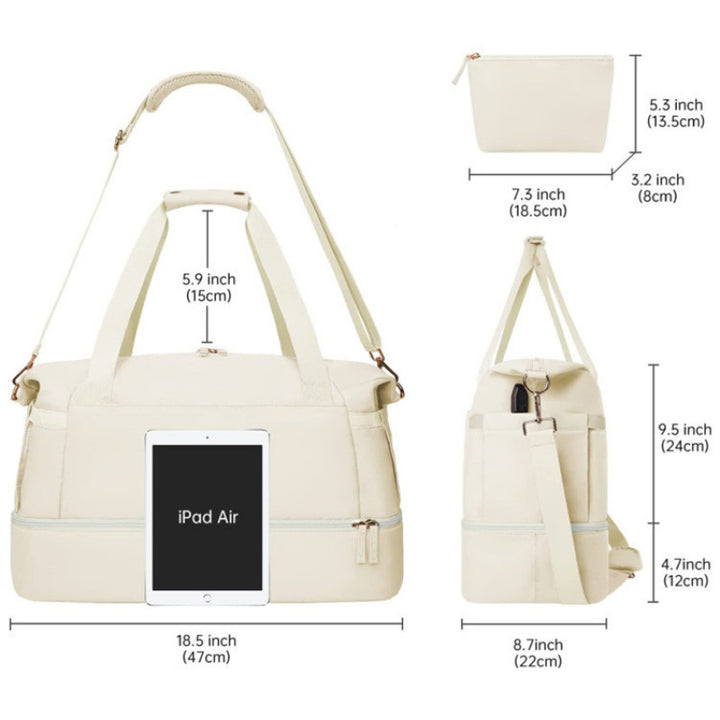 Multifunctional Tote Bag with Removable Cosmetic Bag Kalsten