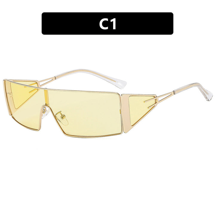 Women geometric sunglasses with futuristic design and durable frame Kalsten