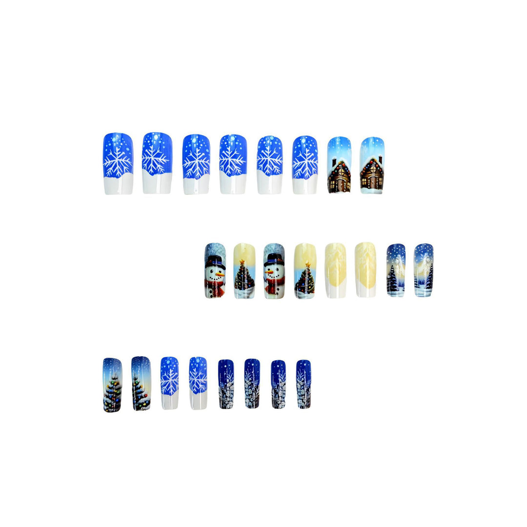 Festive Winter-Themed Nail Art Kalsten