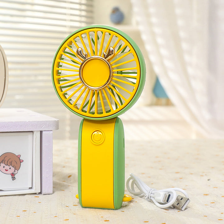 Ladies Portable Hand Fan in Cheerful Animal Design Kalsten