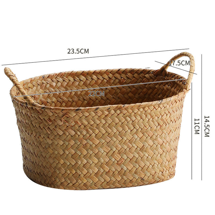 Handwoven Seagrass Storage Basket Kalsten