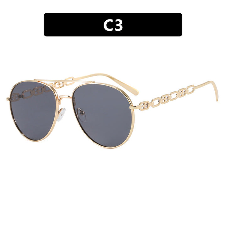 Women's striking sunglasses with luxurious chain detail and polarized lenses Kalsten