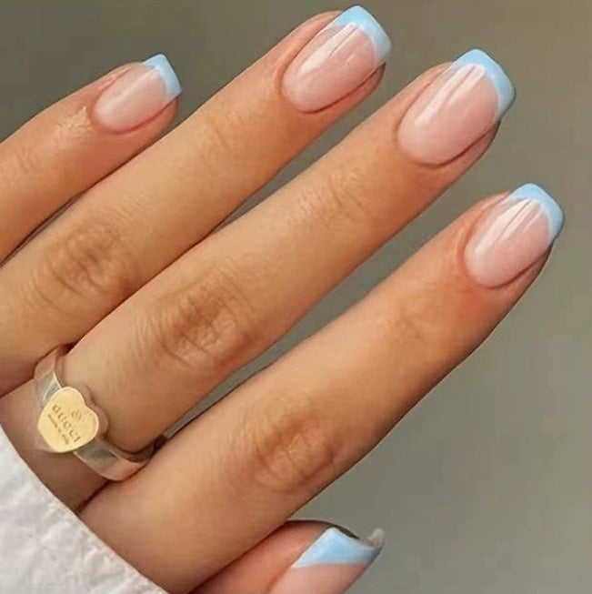 Elegant French Tip Acrylic Nail Design Kalsten