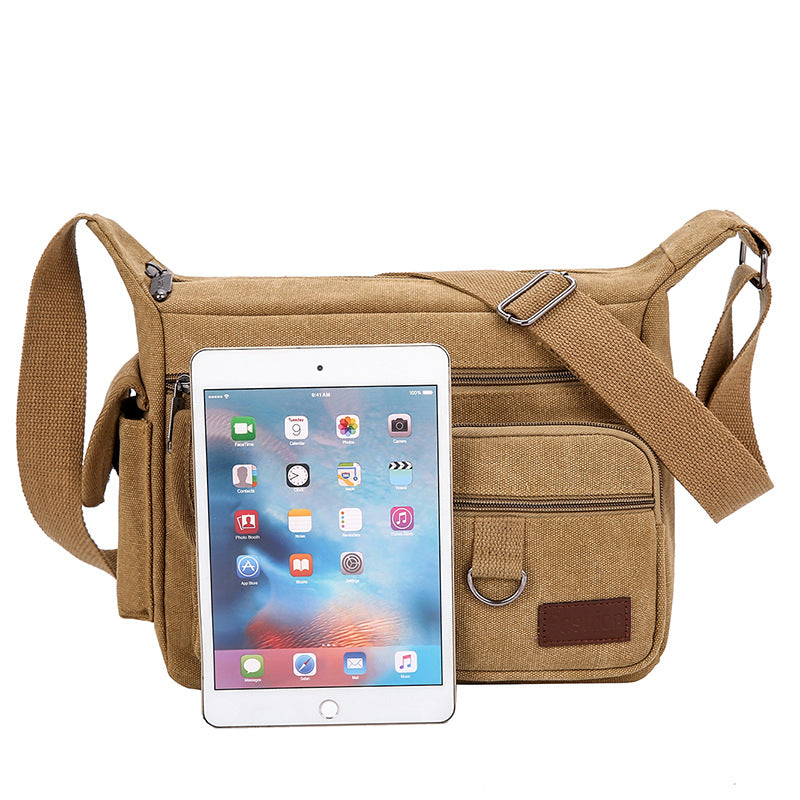 Versatile Canvas Messenger Bag