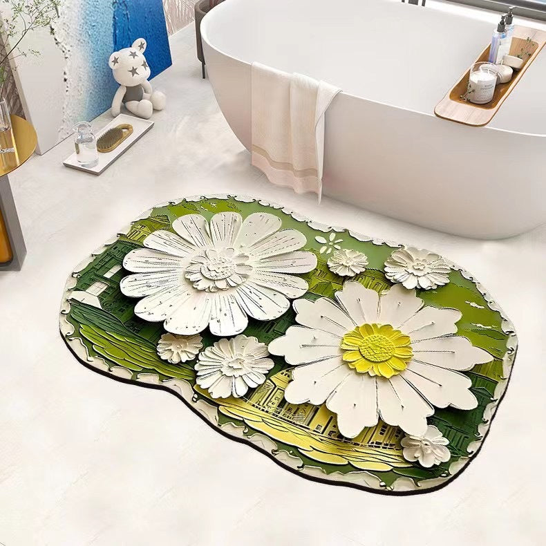 Non-Slip Flower-Shaped Bath Mat Kalsten