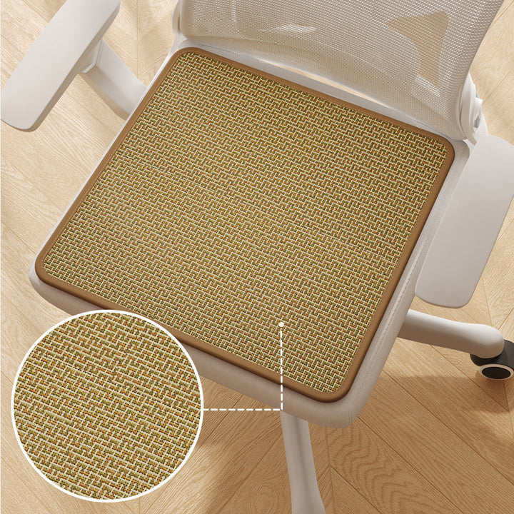 Breathable Woven Rattan-Style Office Chair Seat Cushion Pad