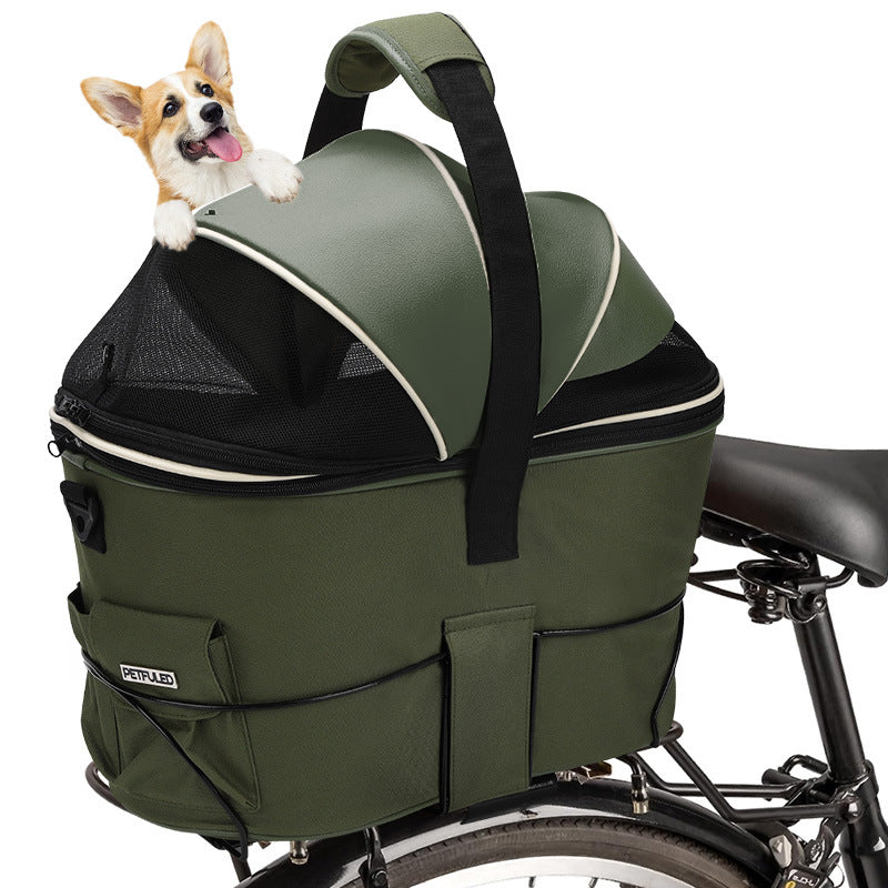 foldable insulated pet carrier bag with mesh canopy and padded handle Kalsten