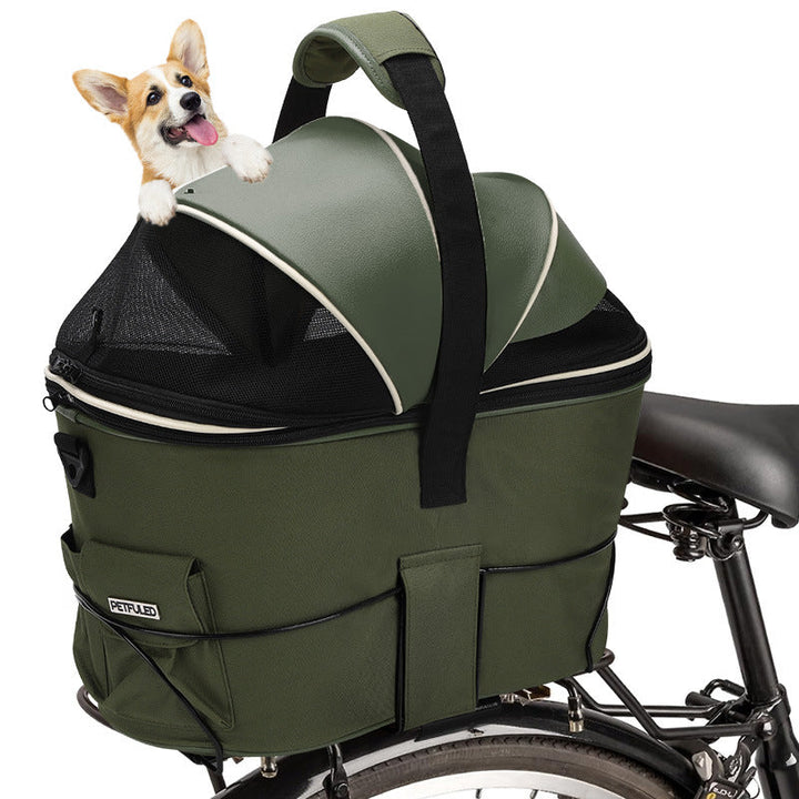 foldable insulated pet carrier bag with mesh canopy and padded handle Kalsten