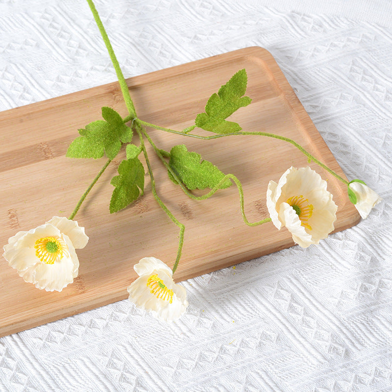 Artificial Poppy Floral Stem