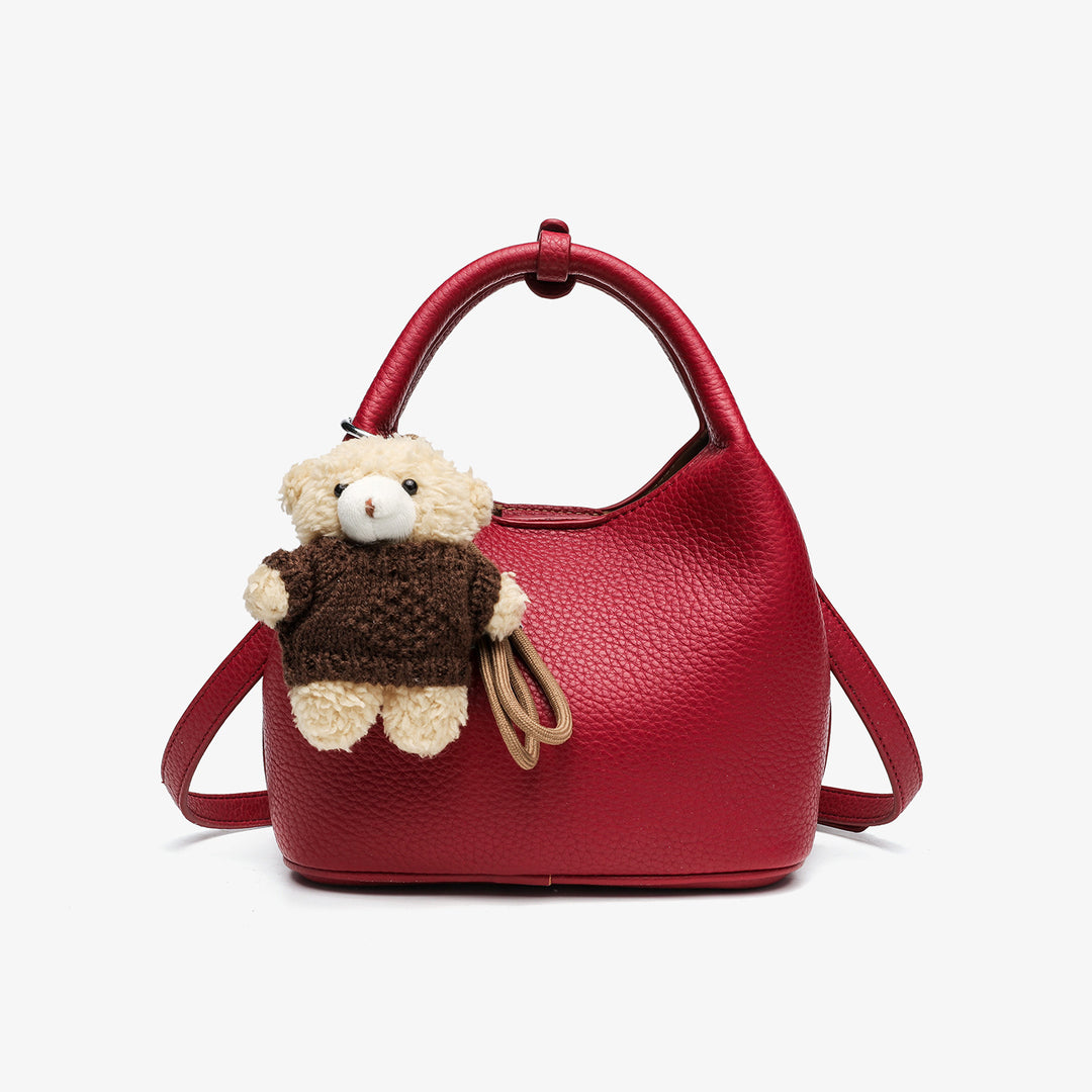 Chic Leather Handheld Tote Bag