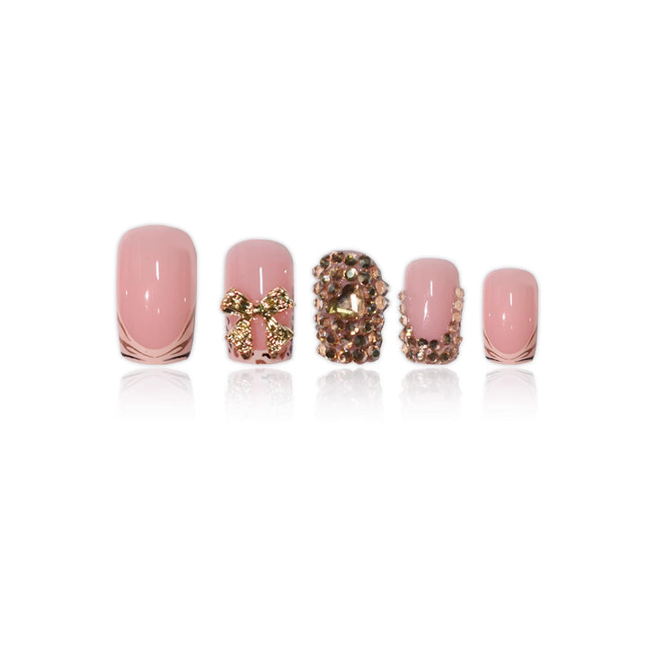 Luxury 3D Gem-Embellished Nail Extensions Kalsten