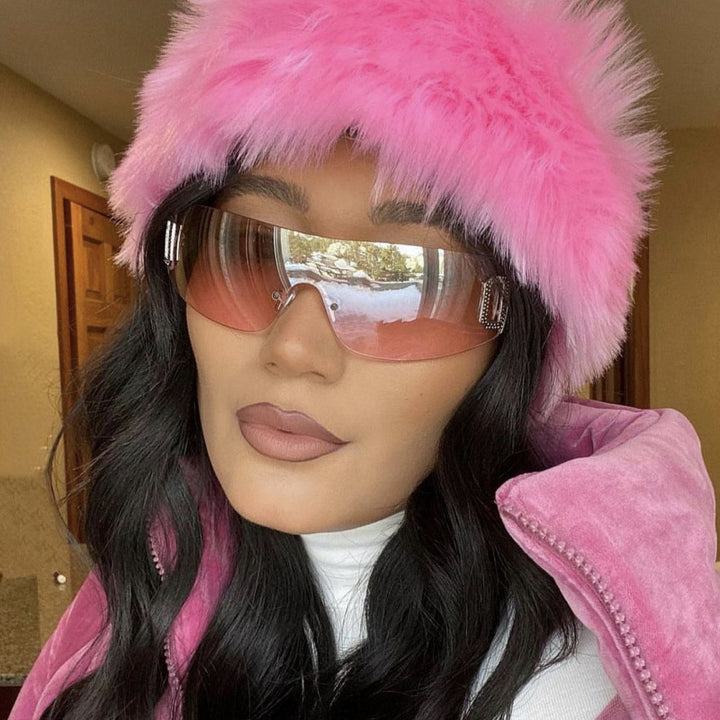 Women's sporty sunglasses in futuristic shield design Kalsten