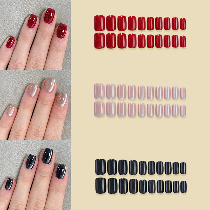 Elegant Press-On Nail Art Set with Sparkling Designs Kalsten