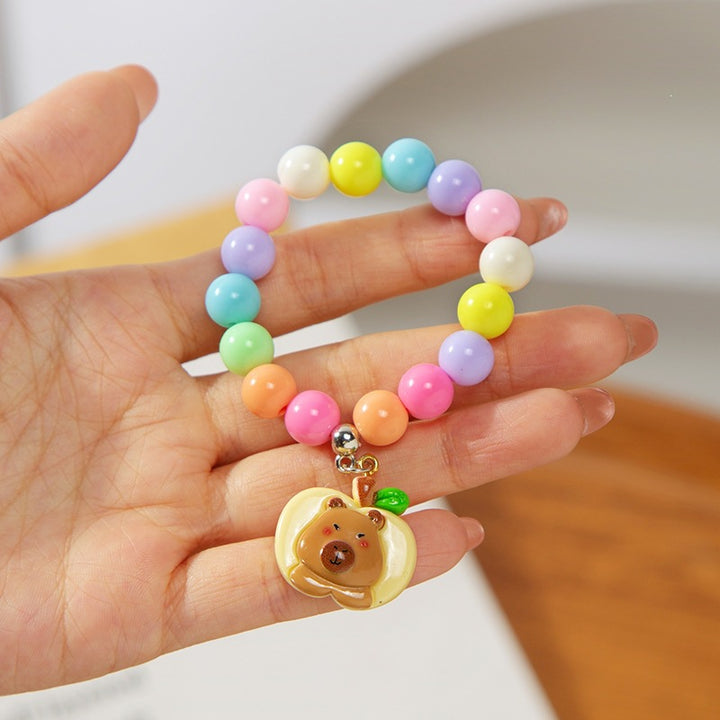 Colorful children's bracelet with crafted pendant Kalsten