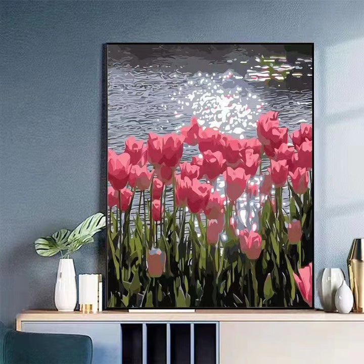 Floral Landscape Canvas Art Kalsten