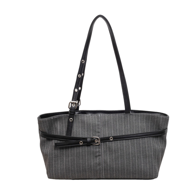 Stylish Striped Business Tote