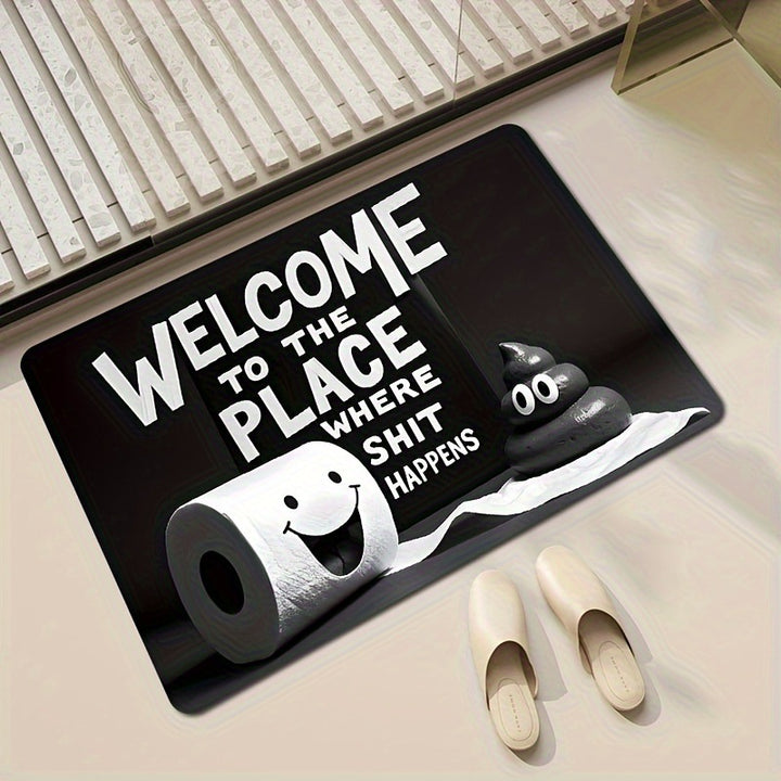 Plush Cartoon Shaped Cat Floor Bath Mat With Non Slip Backing And Memory Foam Padding