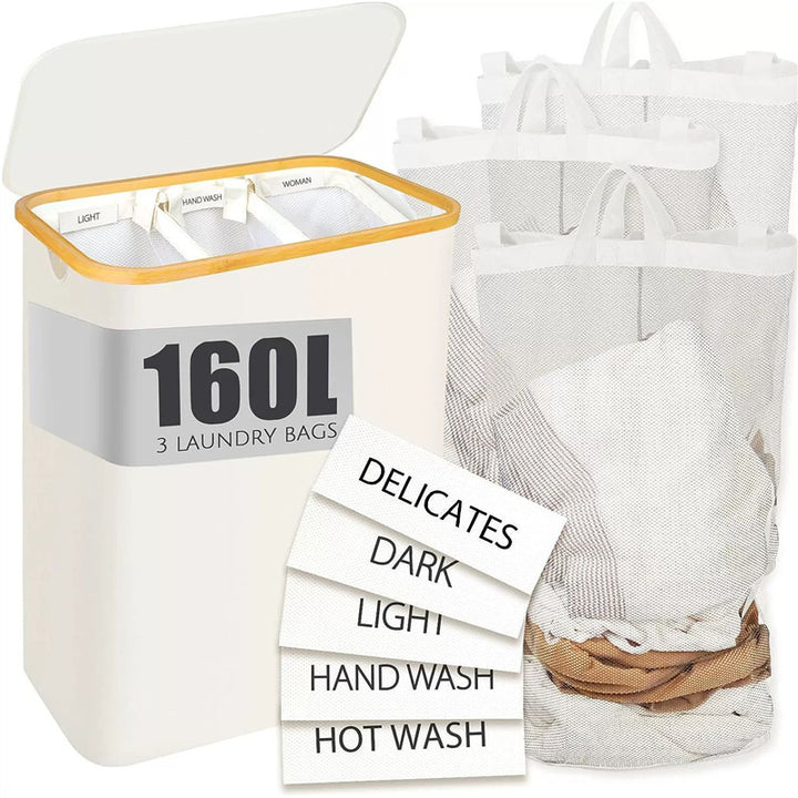 Laundry basket with compartments Kalsten