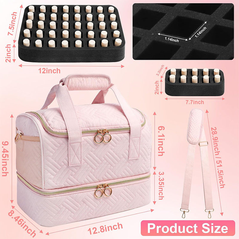 Multifunctional Cosmetic Organizer Bag with Removable Compartments Kalsten