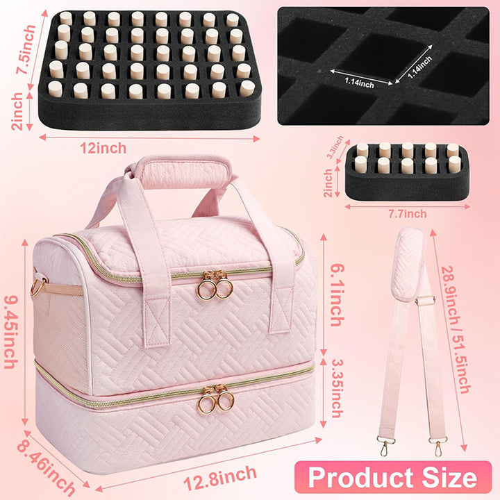 Multifunctional Cosmetic Organizer Bag with Removable Compartments Kalsten