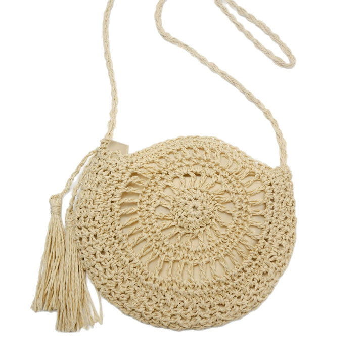 Hand-knotted shoulder bag with tassels Kalsten